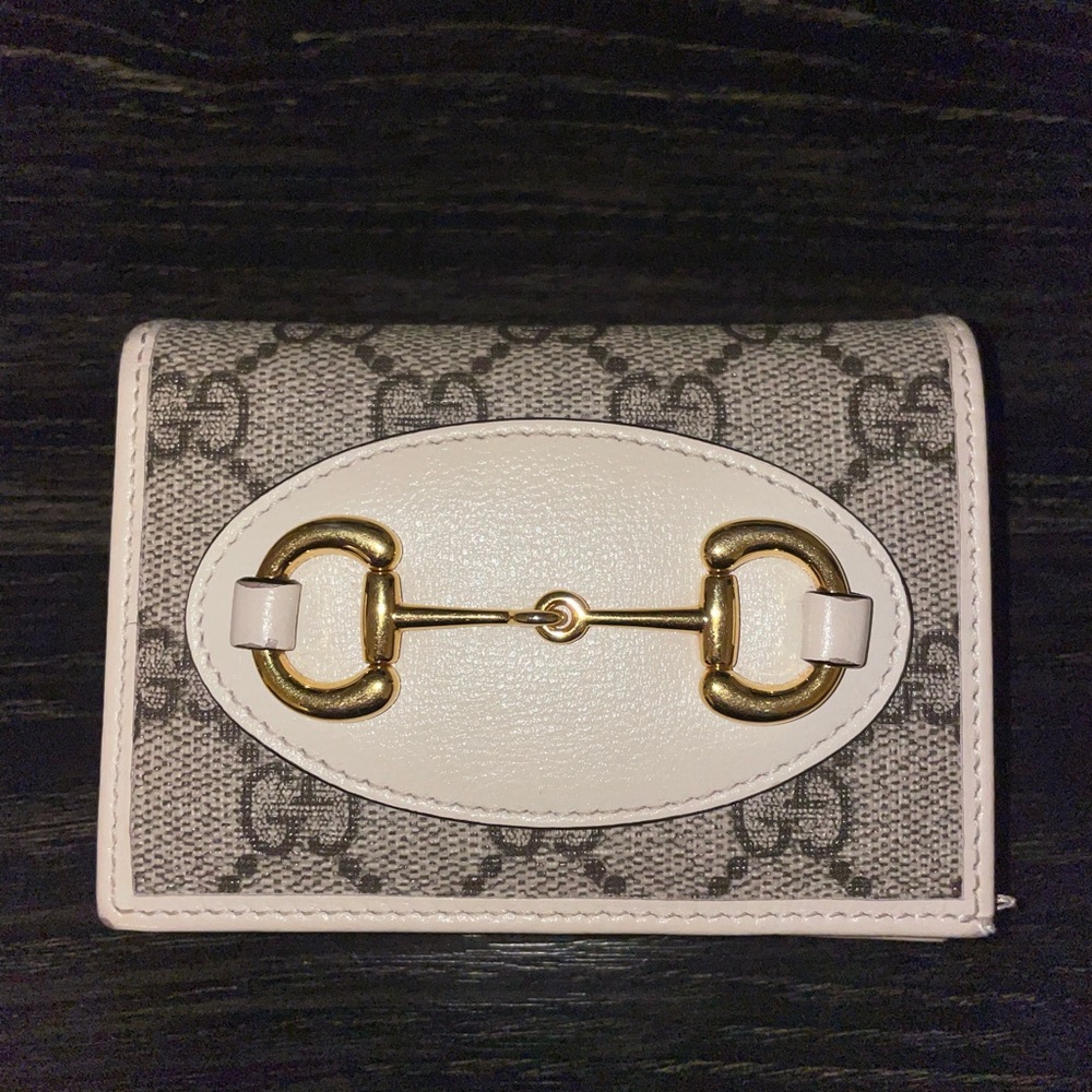 Gucci horsebit 1955 card case wallet